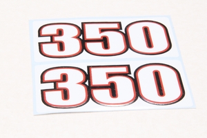 Наклейки 350 (93х44мм.) для Ява-СZ 350 модель 634-638-639-640 (Чехия)