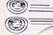Наклейки (черные) для CZ 125-150 (Чехия)