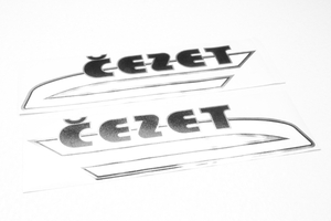 Наклейки на бак (черные) для CZ 125-175-250-350 модель 471-472-476-477-487-488 (Чехия)