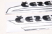 Наклейки на бак (черные) для CZ 125-175-250-350 модель 471-472-476-477-487-488 (Чехия)