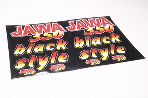 Наклейки набор Black Style (черные) для Ява 350 модель 639-640 (Чехия)